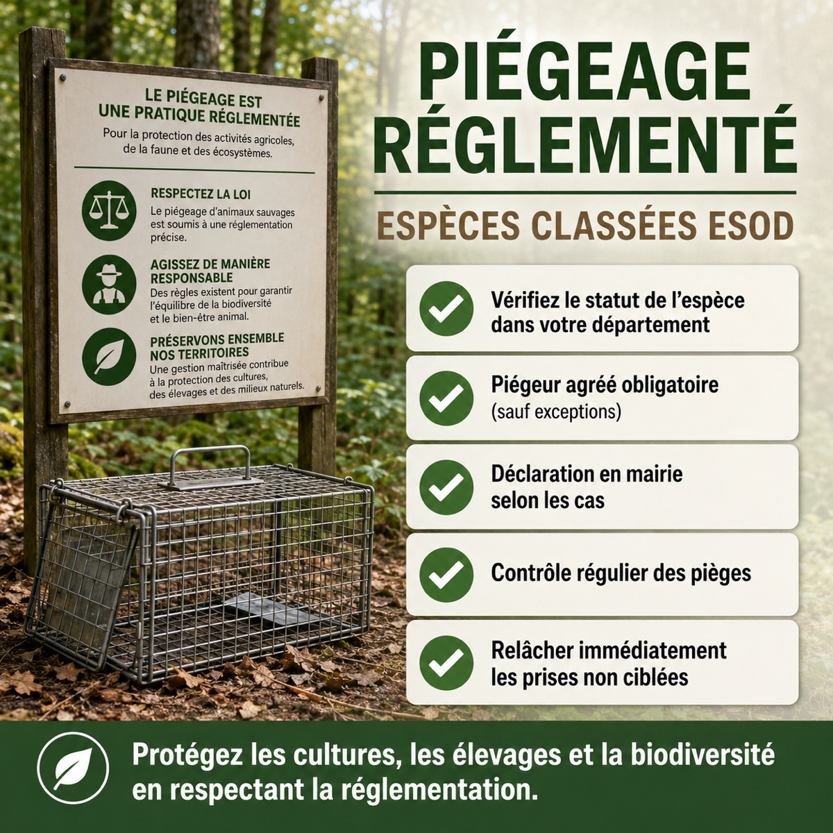 Image illustrant la regelementation piégeage