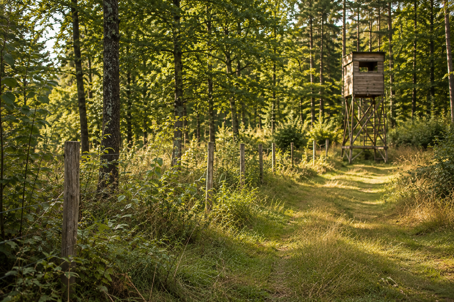 Image d'une belle forêt illustrant la FAQ amenagement du territoire de chasse