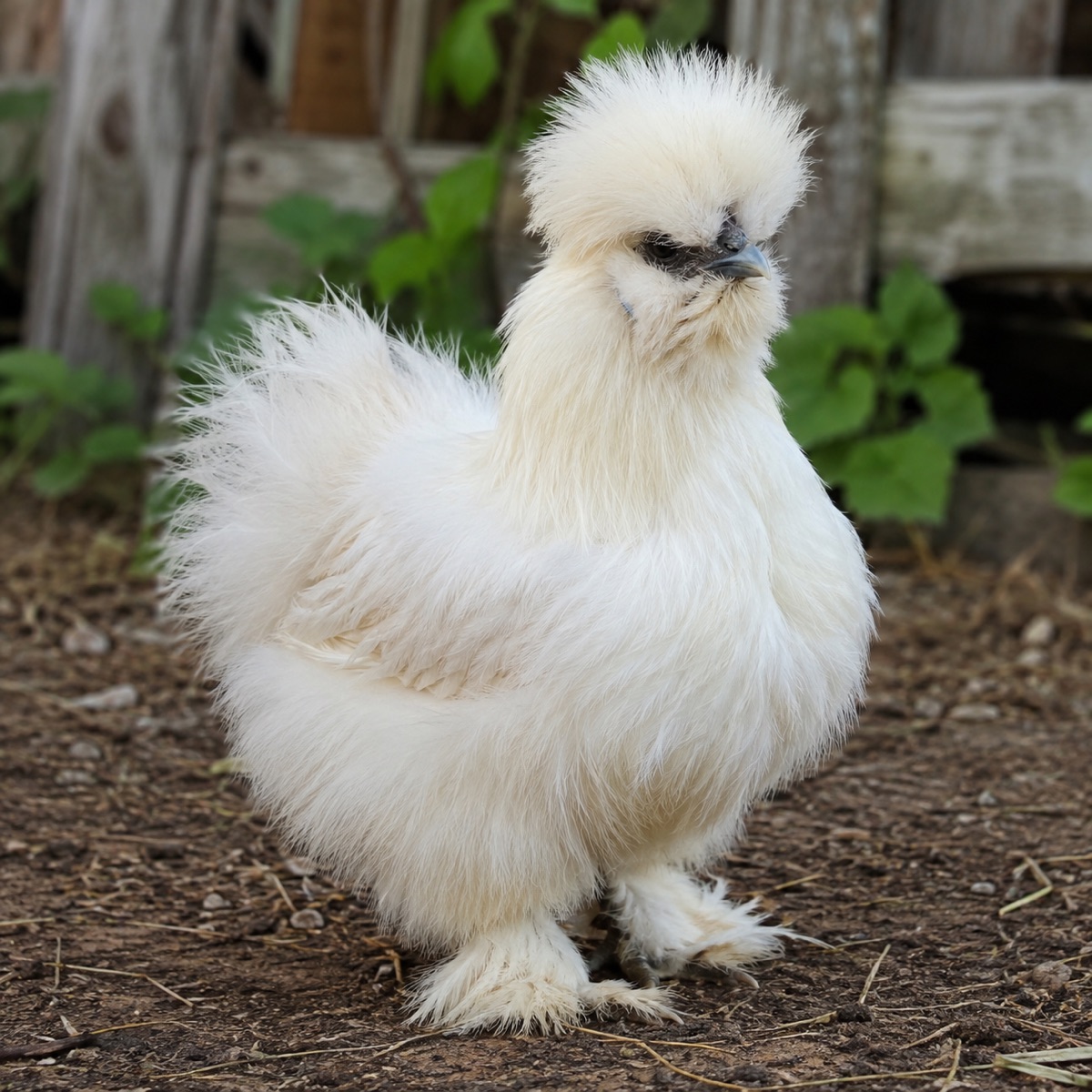 Photo poule soie pour illustrer cette FAQ