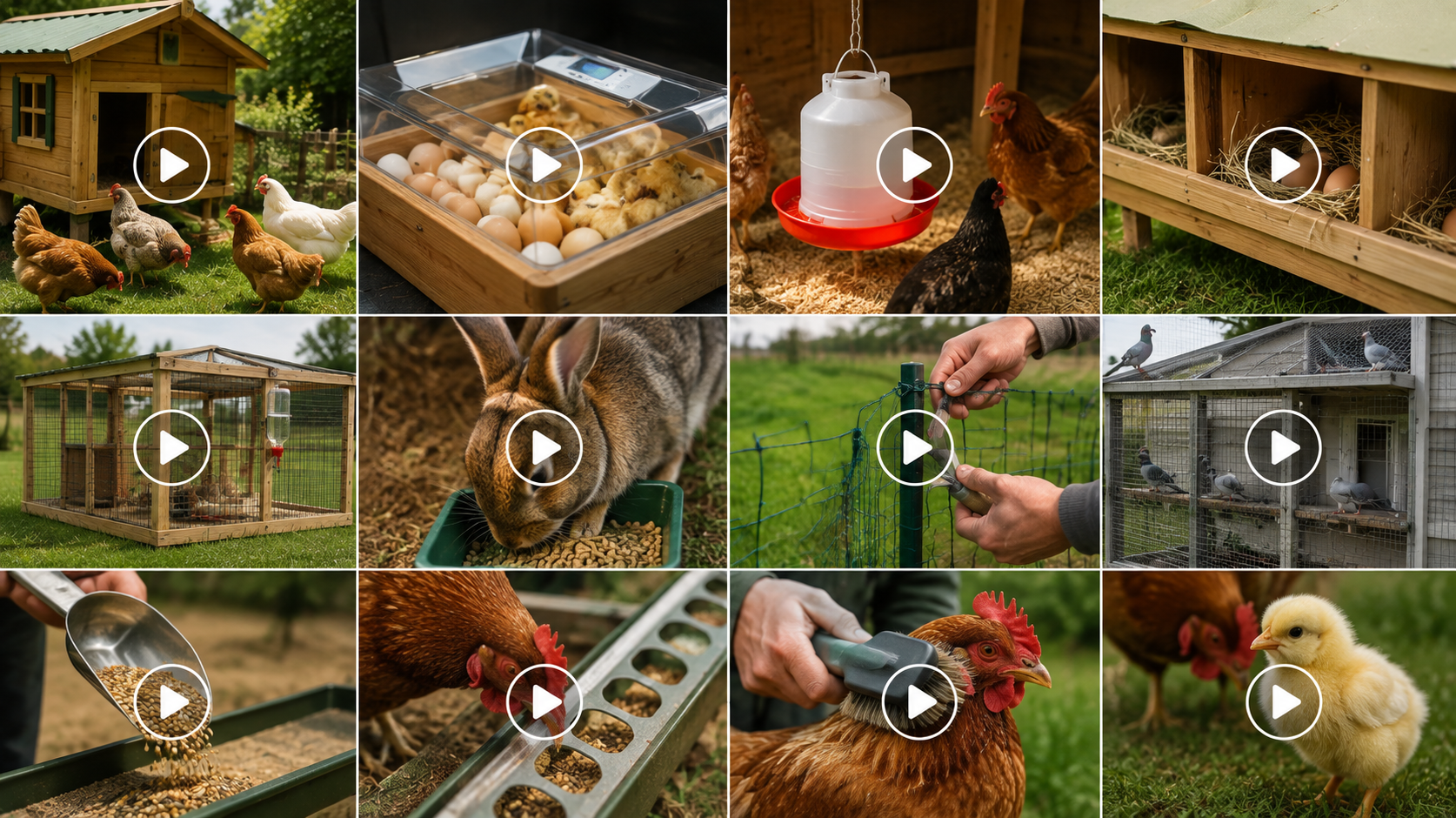 Vidéos élevage Ducatillon : couveuses, abreuvoirs, poulaillers, enclos et équipements d’élevage