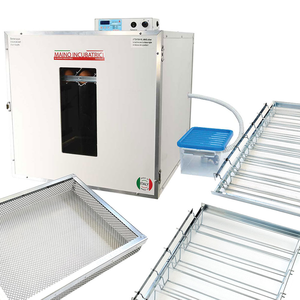 Couveuse évolutive Maino avec tiroirs d'incubation, panier d'éclosion et système d'humidification