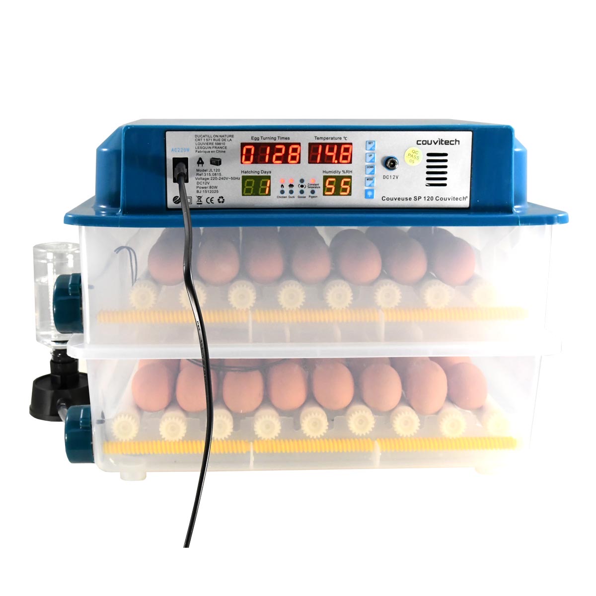 Couveuse automatique Couvitech SP-120 120 œufs